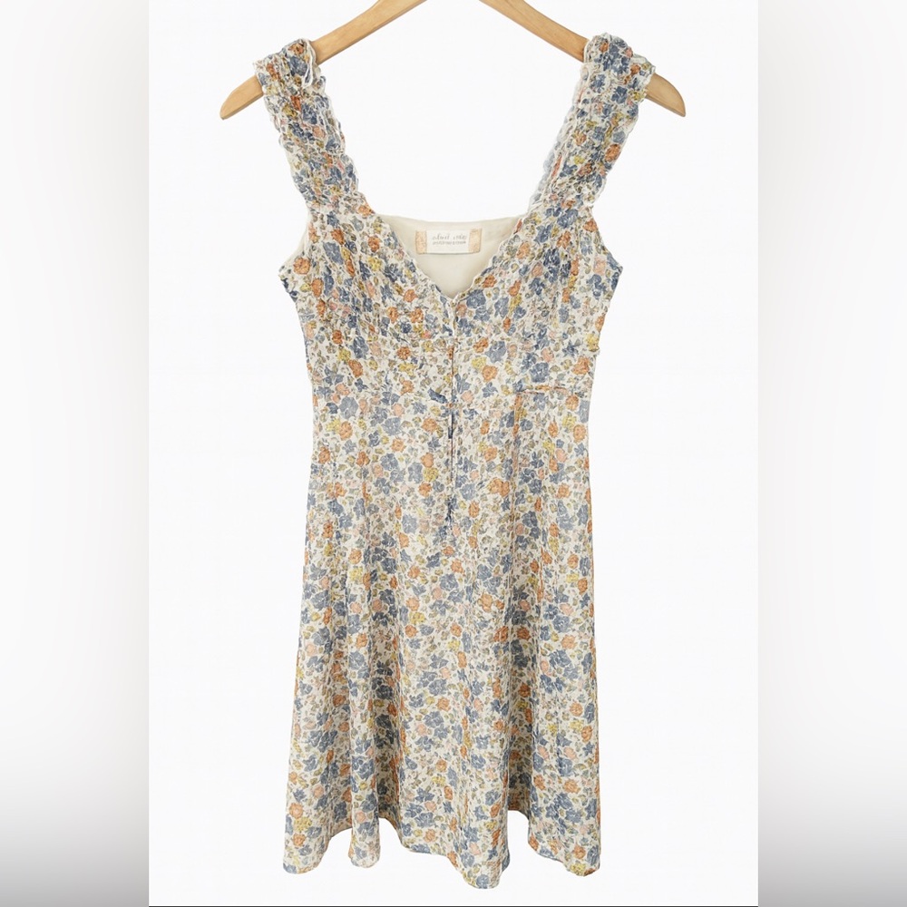 Altar’d State Floral Ruffle Strap Dress Small Made in USA